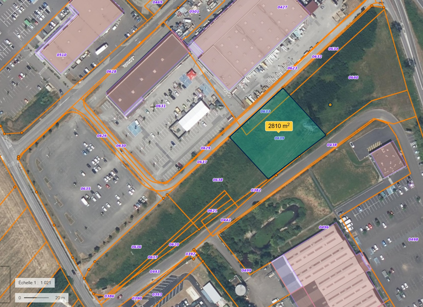 ZONE COMMERCIALE PERRIGNY AUXERRE - TERRAIN CONSTRUCTIBLE DE 2854M²