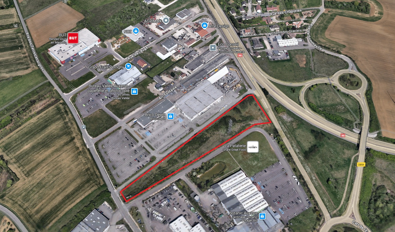 Photo ZONE COMMERCIALE PERRIGNY AUXERRE - TERRAIN CONSTRUCTIBLE DE 2854M² image 6/6