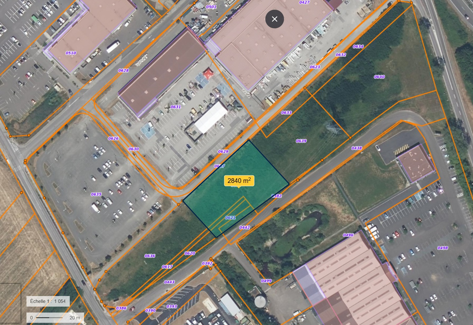 ZONE COMMERCIALE PERRIGNY AUXERRE - TERRAIN CONSTRUCTIBLE DE 2854M²