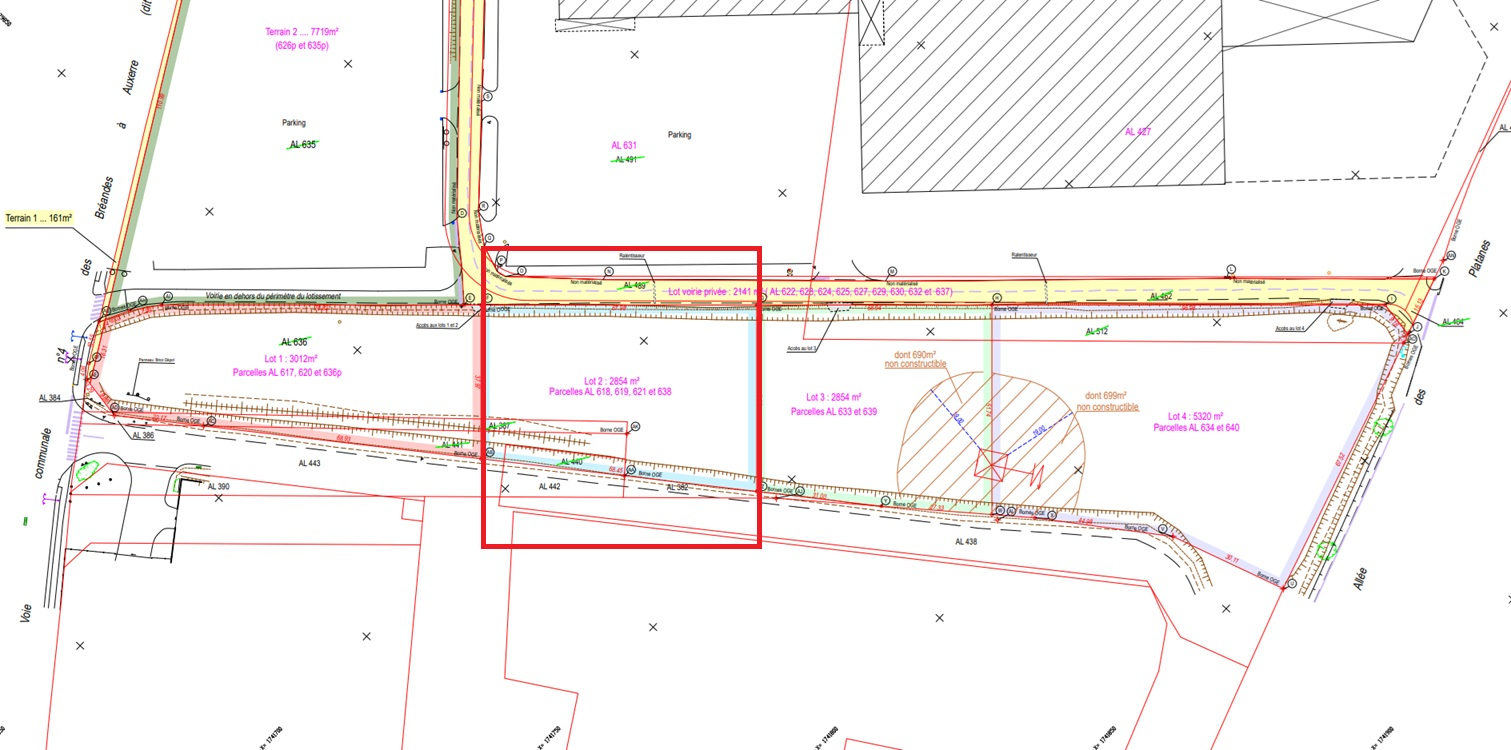 Photo ZONE COMMERCIALE PERRIGNY AUXERRE - TERRAIN CONSTRUCTIBLE DE 2854M² image 2/6
