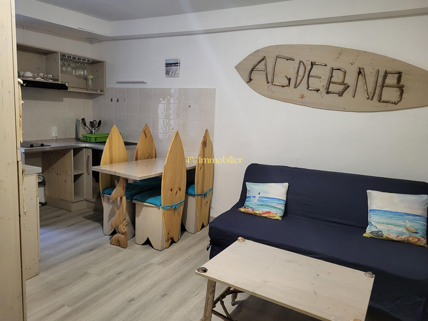 Appartement Agde  studio + alcôve