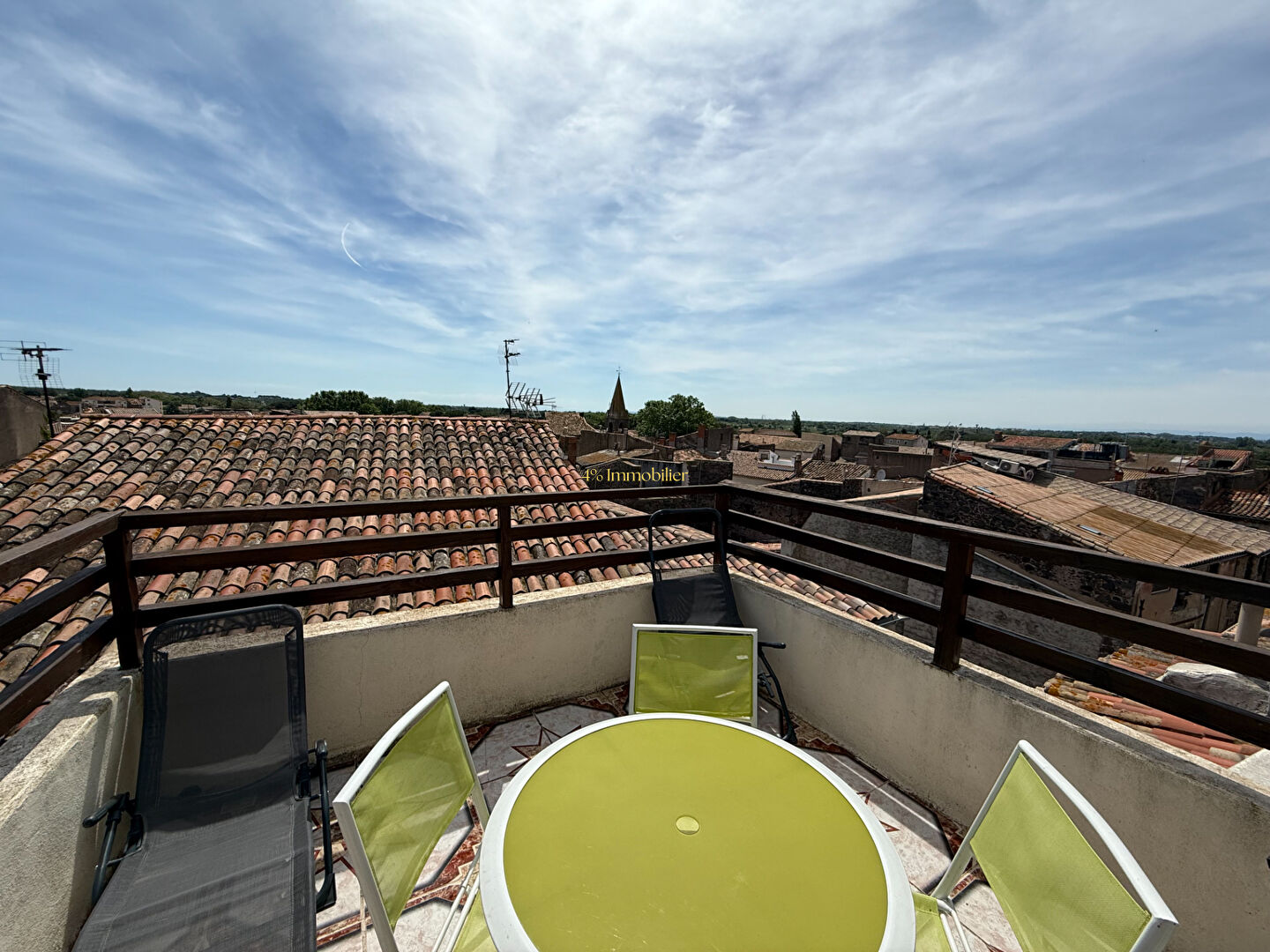 Agde, Maison de ville en pierre . Vue exceptionnelle depuis votre terrasse plein sud