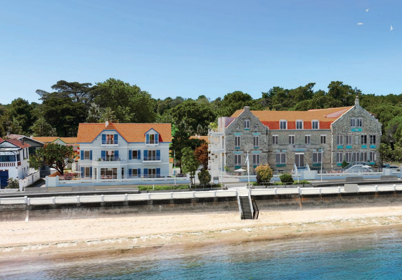 Photo Face à l'océan - Programme neuf 6 maisons + 19 appartements avec ascenseur et piscine image 2/6