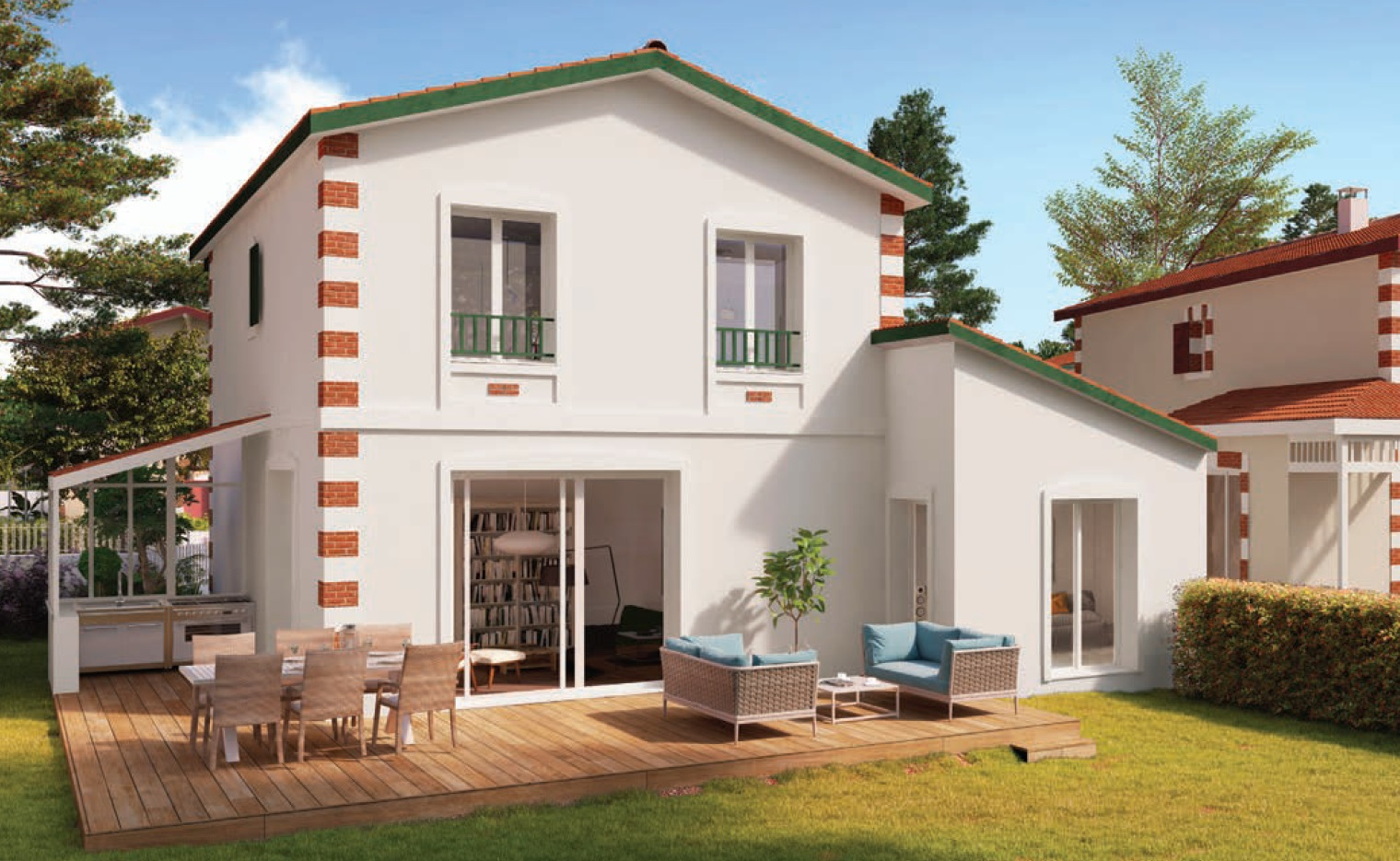 Photo Face à l'océan - Programme neuf 6 maisons + 19 appartements avec ascenseur et piscine image 4/6