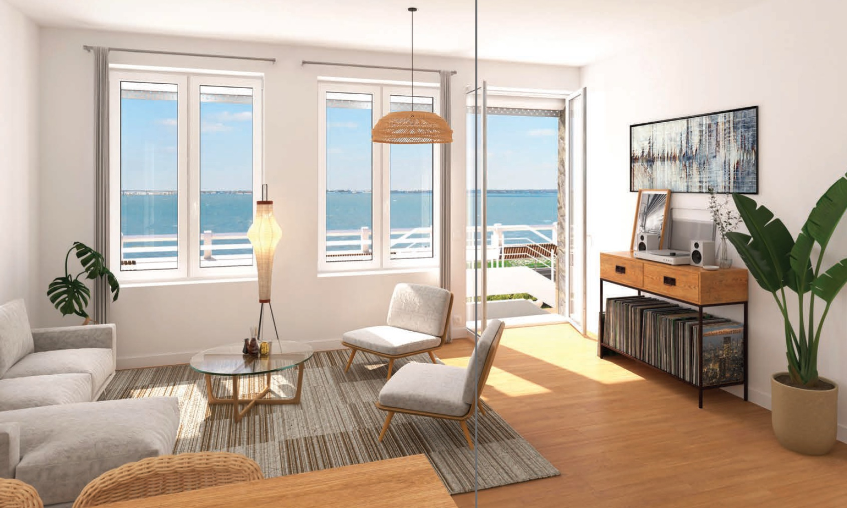 Photo Face à l'océan - Programme neuf 6 maisons + 19 appartements avec ascenseur et piscine image 5/6