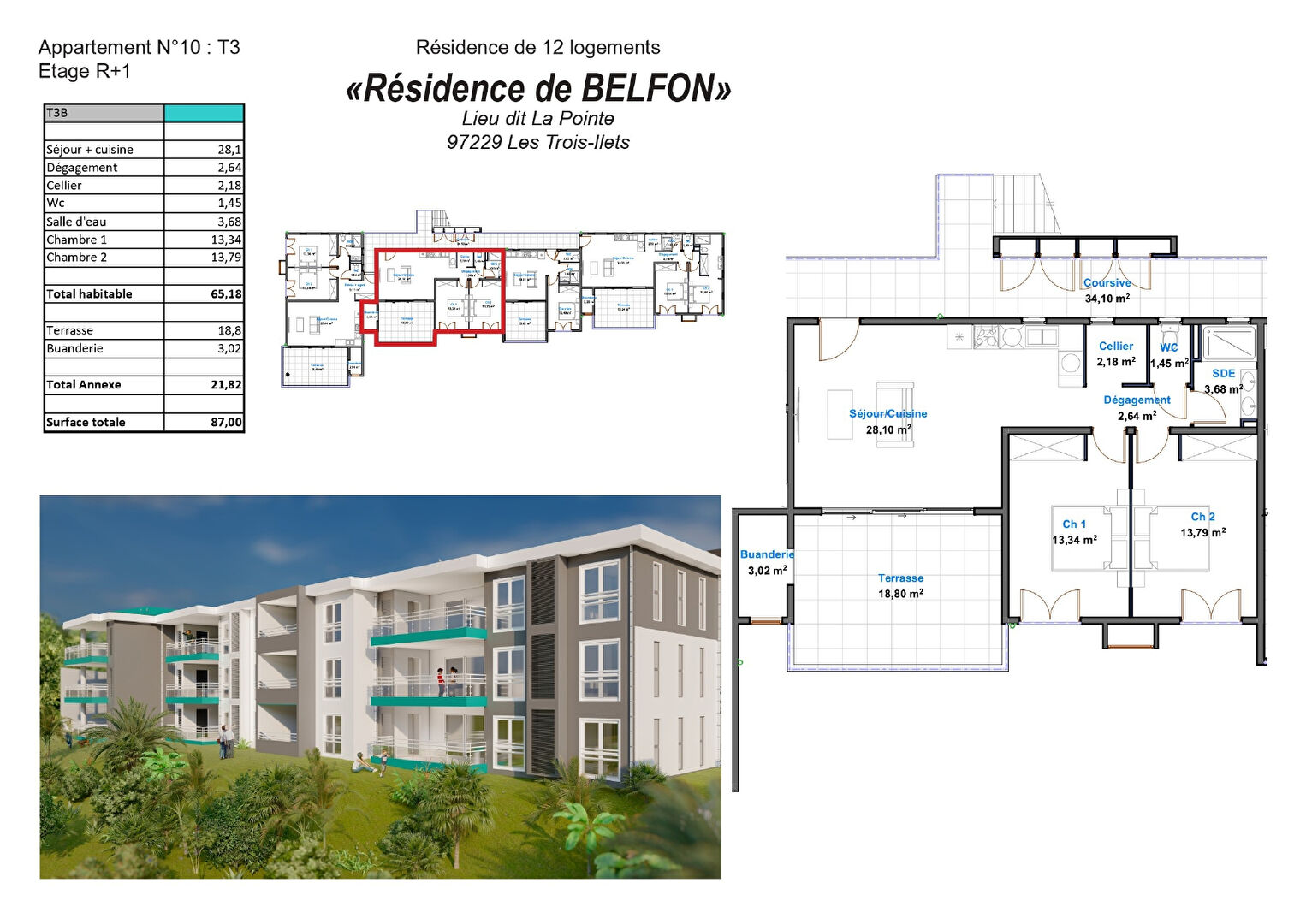 Photo Appartement  2 pièce(s) 37 m2 image 2/2