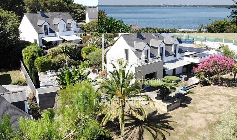 PROPRIÉTÉ D'EXCEPTION : 2 MAISONS CONTEMPORAINES + VUE GOLFE MORBIHAN + PISCINE à SARZEAU (56)