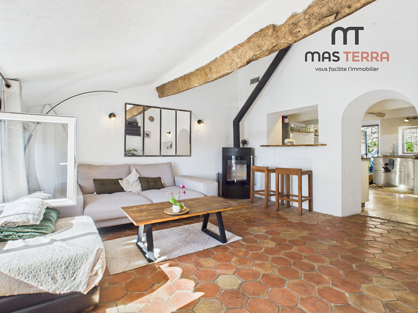 Photo Magagnosc, maison de village  en pierres en duplex dans hameau au calme absolu image 2/6