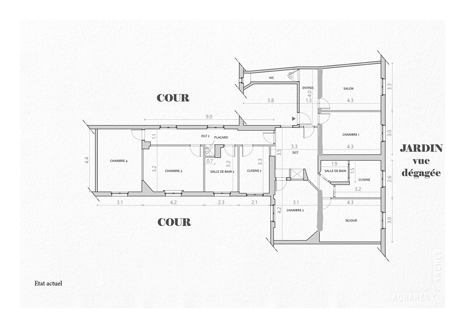 Photo Appartement Paris 17 Batignolles 6 pièces  familial 131m2 image 2/6