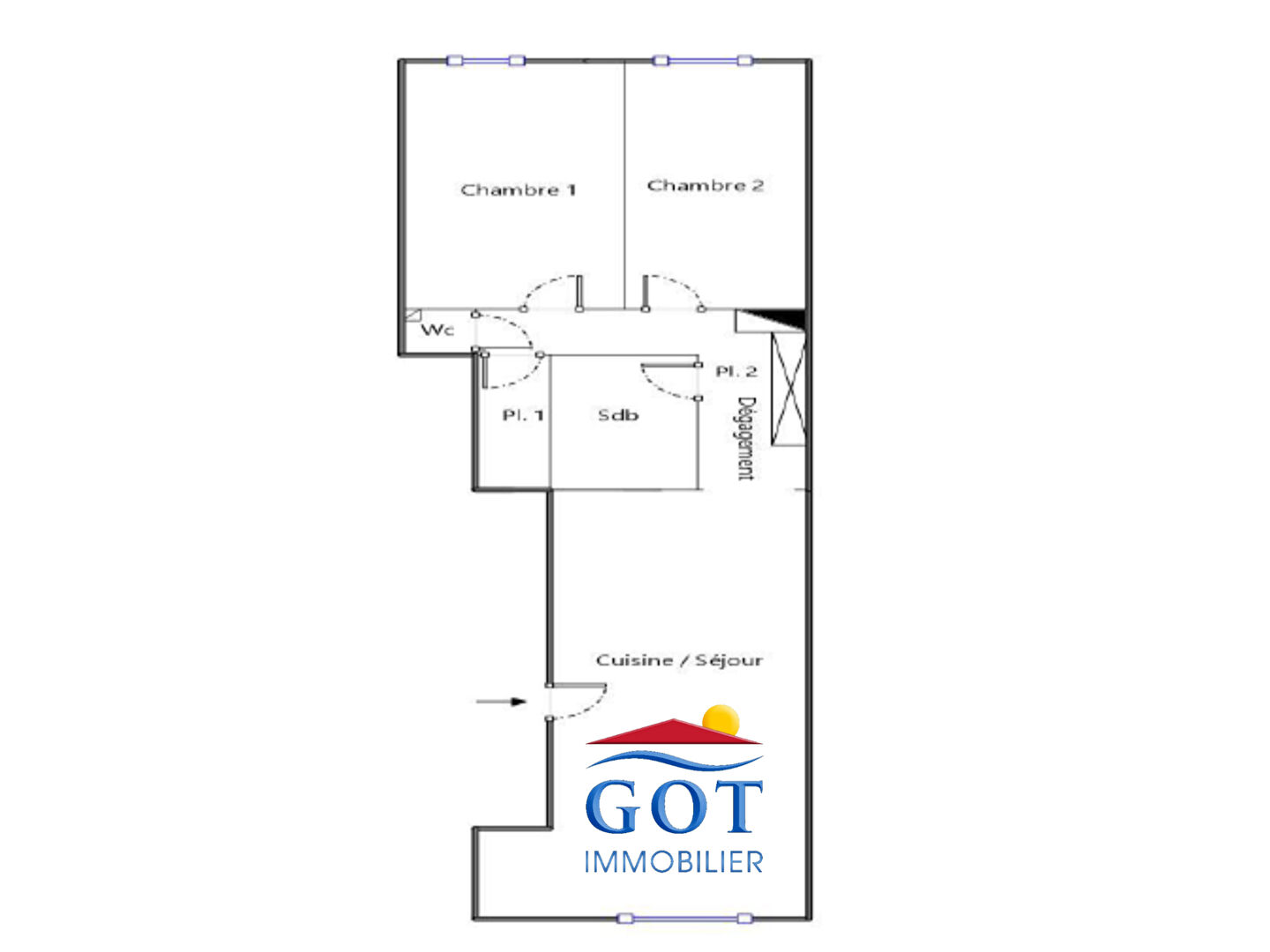 Photo À vendre : T3 lumineux de 78 m² avec grand séjour  Centre-ville, proche plage image 3/6