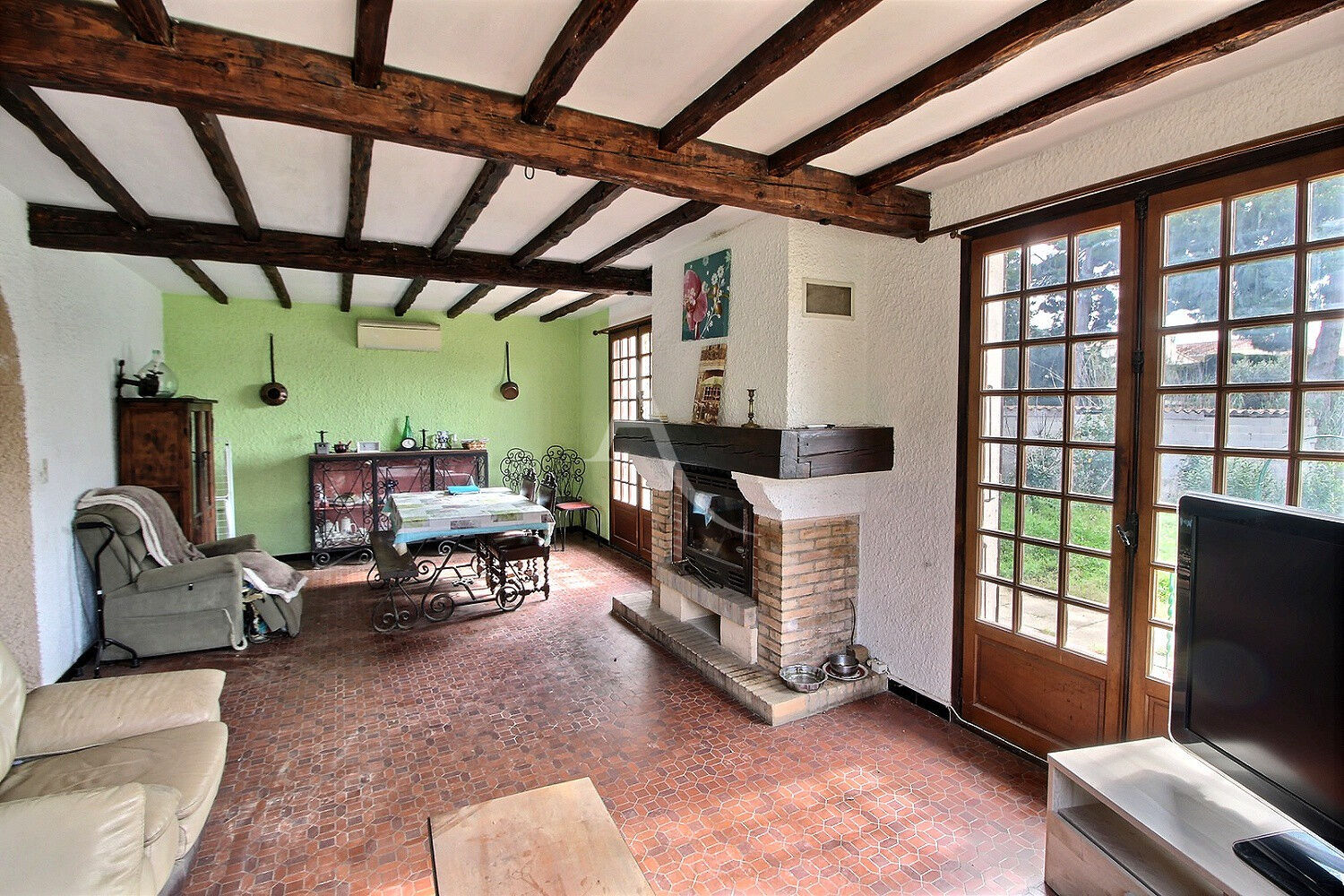 Photo RARE SUR CABESTANY !!!!  A VENDRE GRAND TERRAIN DIVISABLE  ACTUELLEMENT AVEC MAISON PLAIN-PIED A RÉNOVER image 3/6