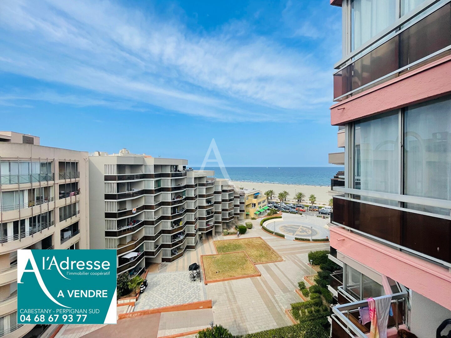 CANET EN ROUSSILLON - STUDIO MEUBLE DE 21M² AVEC BALCON VUE MER