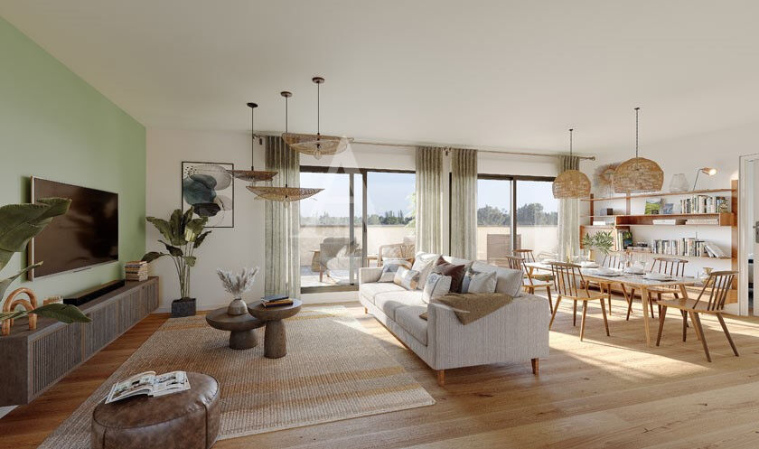 Photo À VENDRE APPARTEMENT NEUF T2  de 42 M² EN REZ-DE-JARDIN DE 11 M² image 3/4