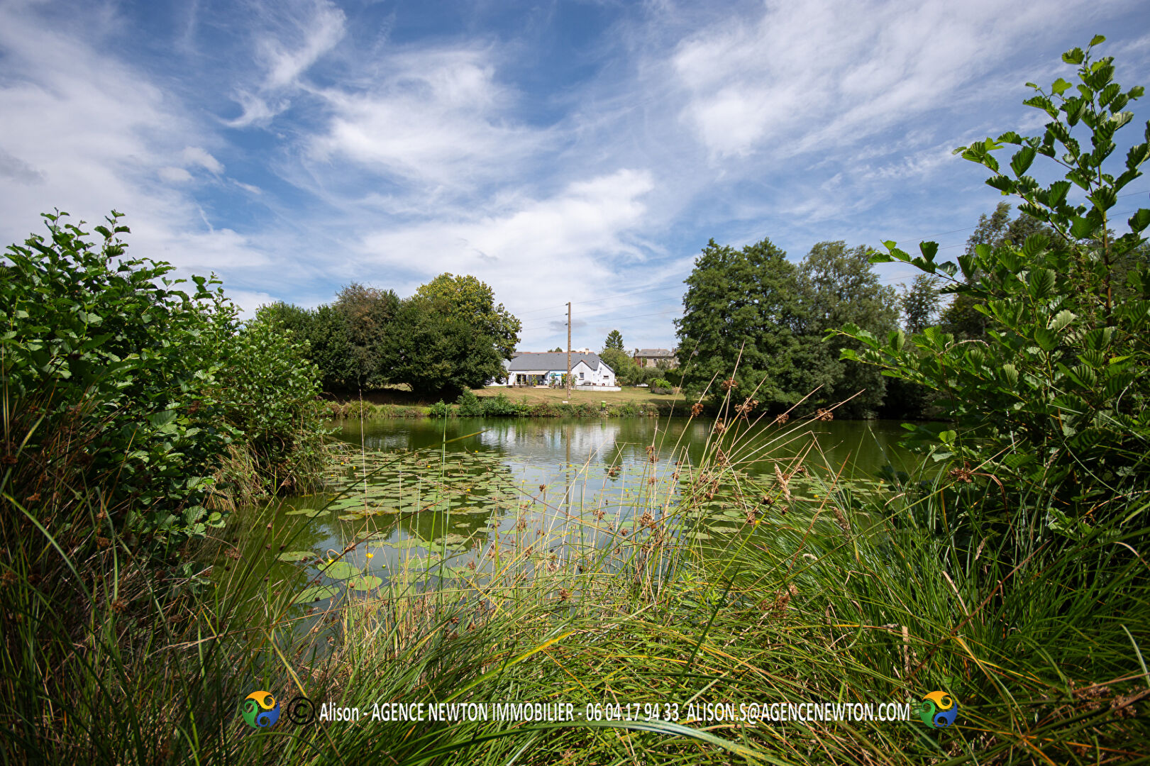 Photo ILLE ET VILAINE, Les Portes du Coglais, près de Fougères.  Maison plein pied 3 chs Etang privé, bois, champ, jardins, 1,4 hectares image 2/6