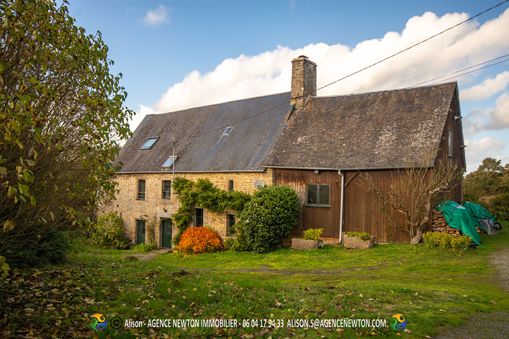 BRETAGNE, ILLE ET VILAINE, La Fontenelle, 4 chambres, garage, grange, 5526m2 terrain