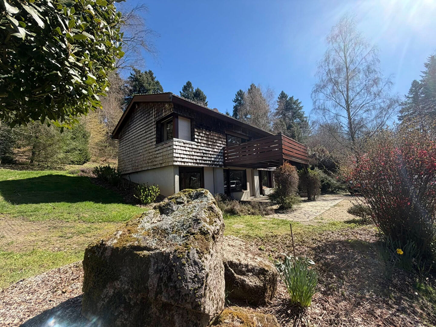 Charming property in Haute-Vienne with outdoor space, natural surroundings, and modern architecture.