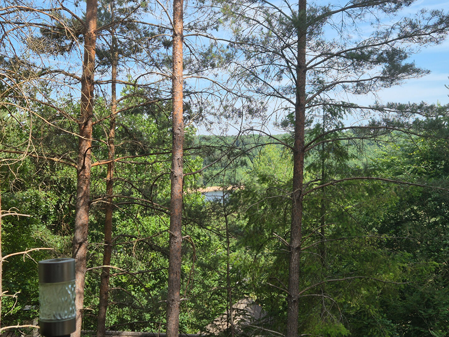 Property in Corrèze, Nouvelle-Aquitaine, featuring a serene view of trees and landscape, ideal for nature lovers.