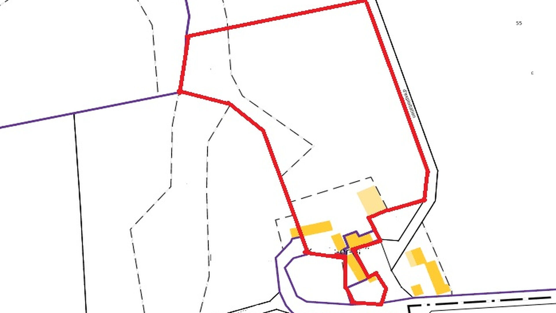 Property type: property Location: Morbihan, Brittany, 56540, France Outline of property boundaries in Morbihan, Brittany