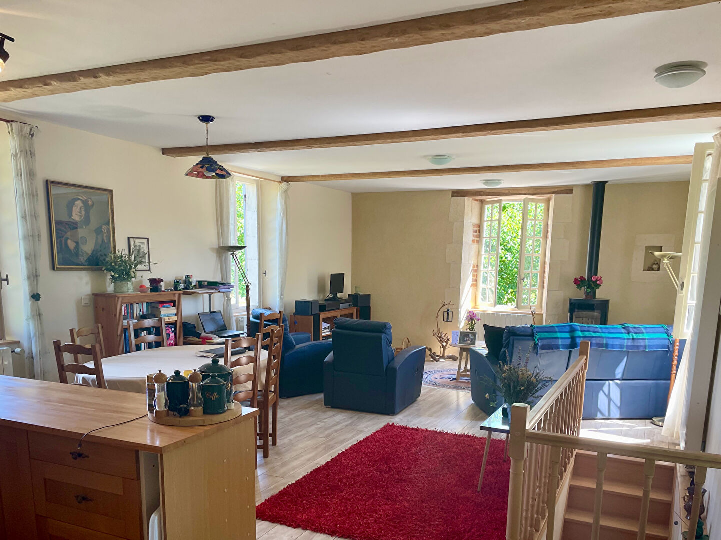 LOT- near PRAYSSAC- Renovated Quercy stone house with independent apartment, pool and barn, 5 minutes from Prayssac
