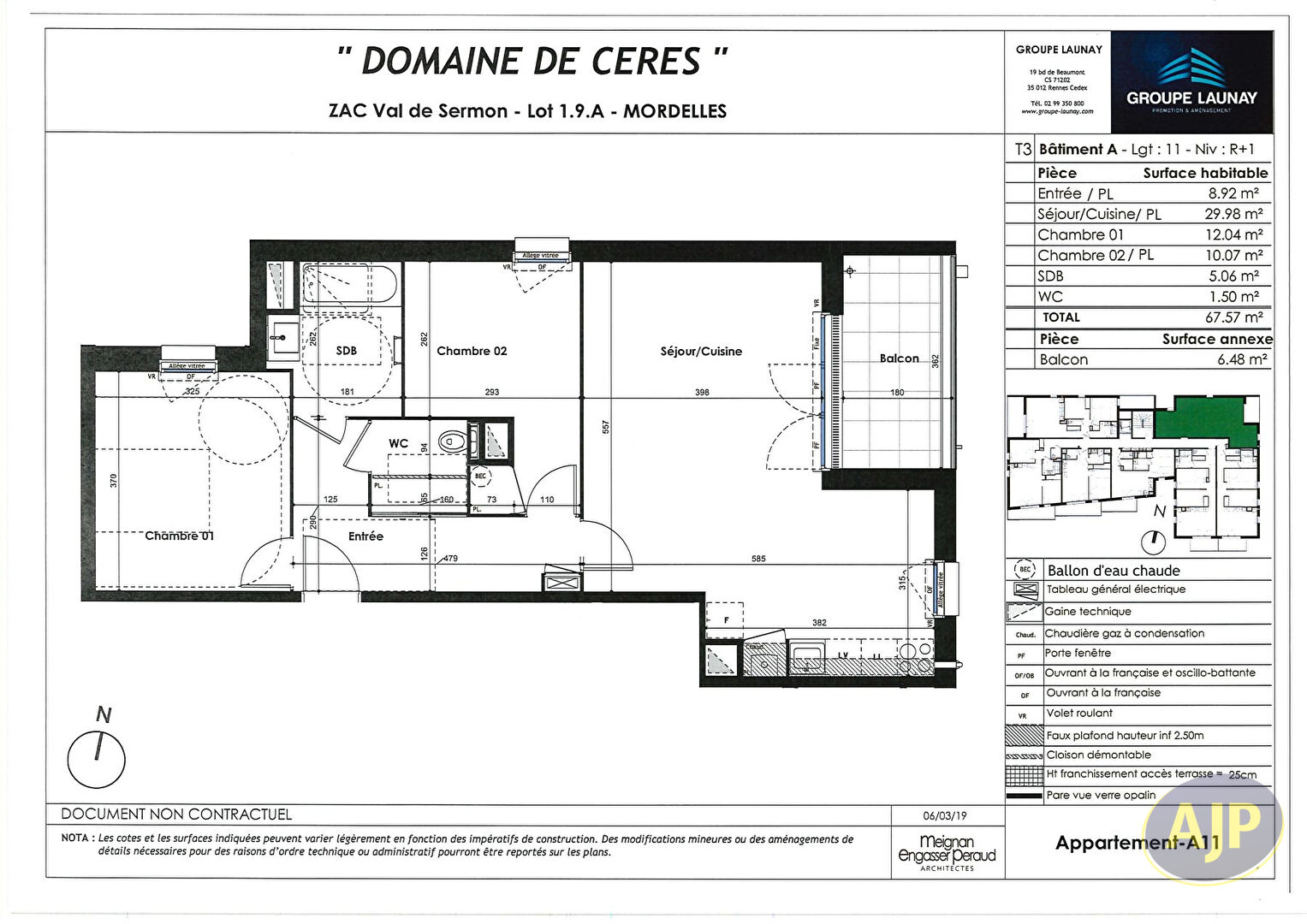 T3- MORDELLES- Domaine de Ceres - photo 1