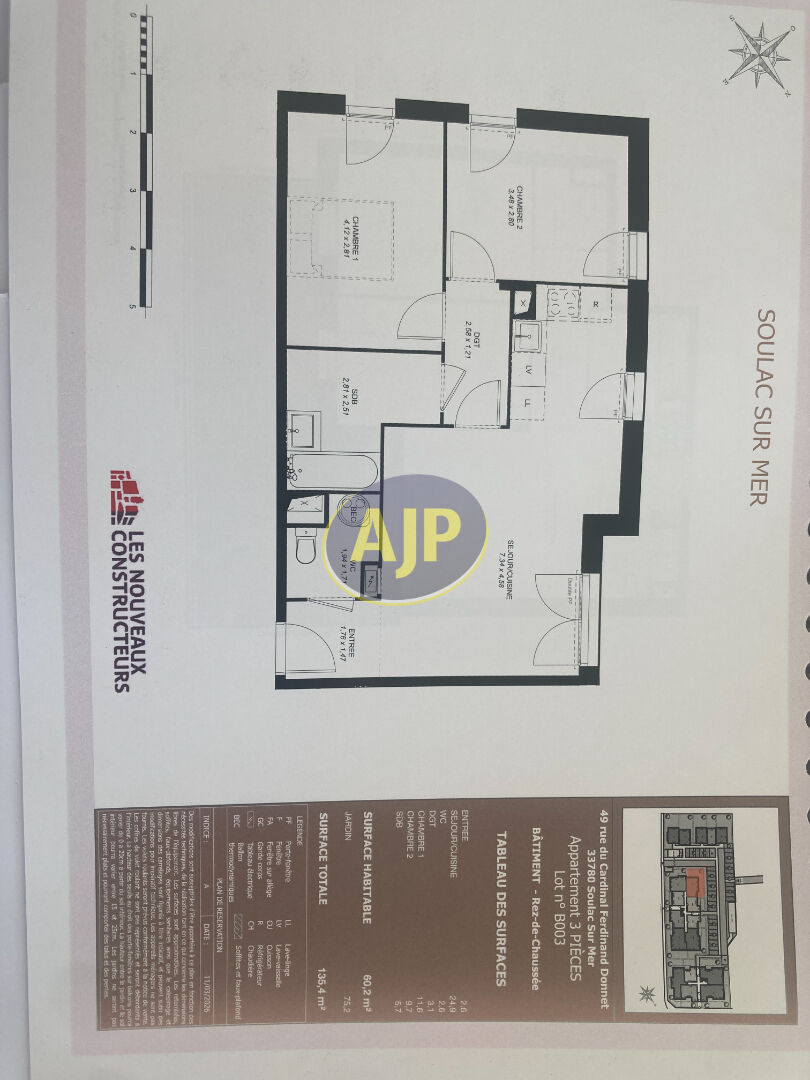 appartement T3 RDC - photo 4