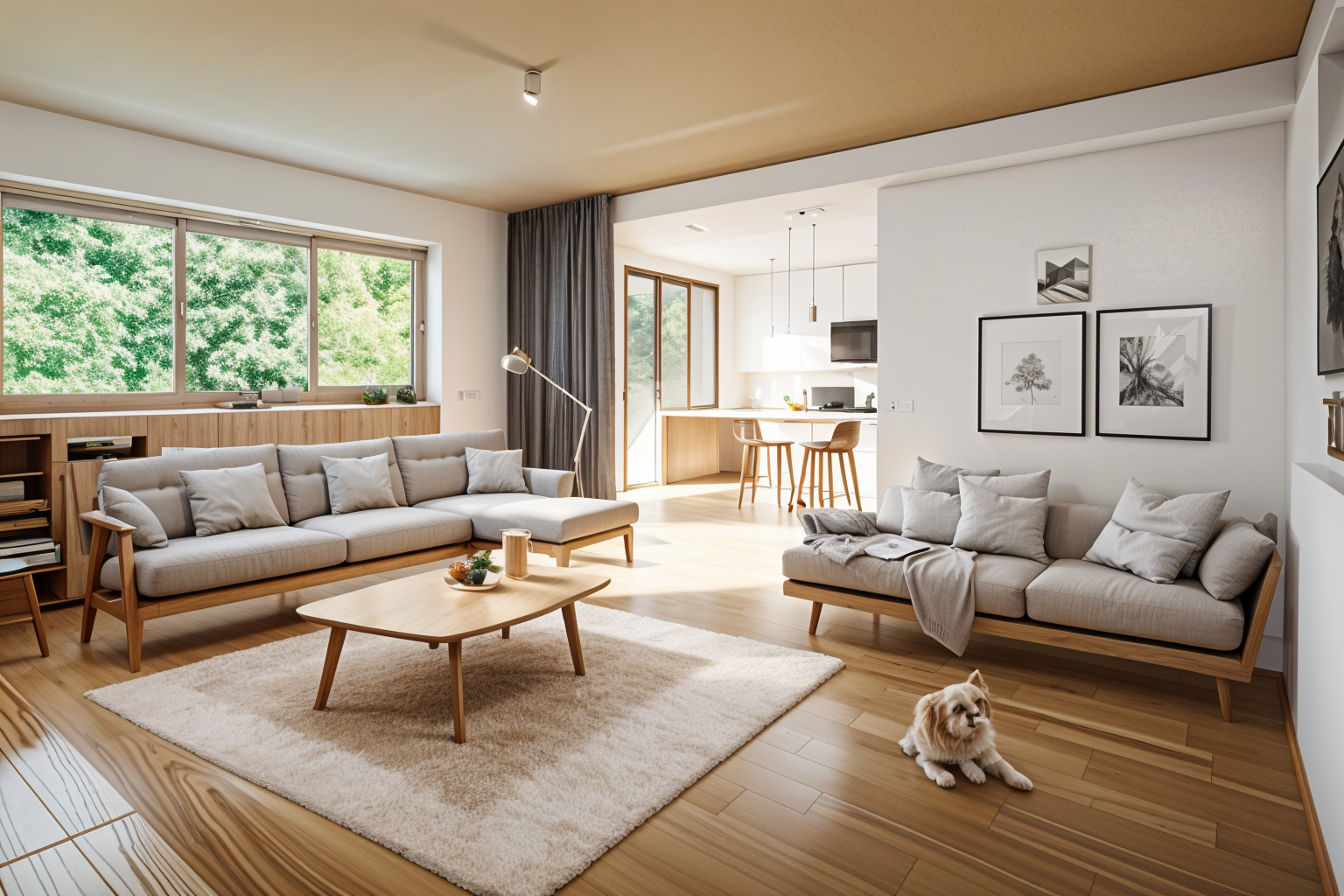 Appartement Rezé . Spacieux T2+ avec balcons et vue sur parc . Quartier La Blordière