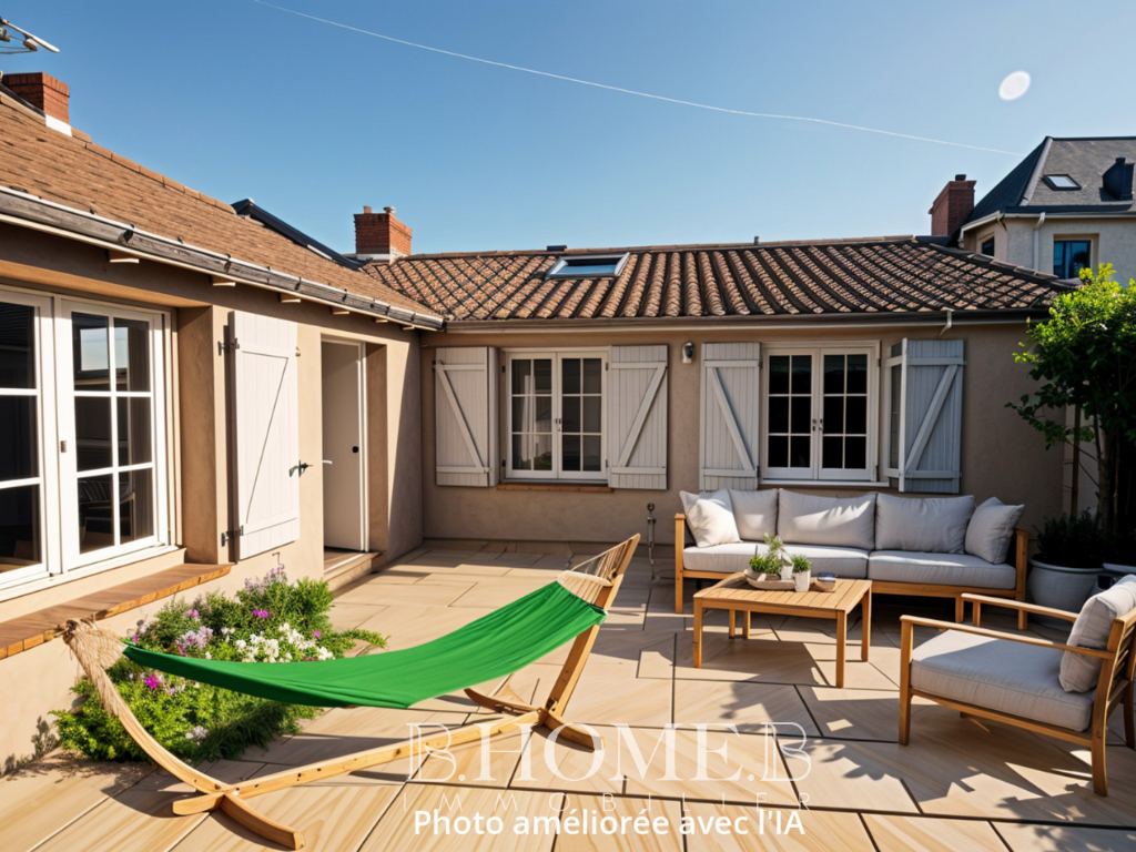 La Bernerie En Retz , Maison 2 pièce(s) 45 m2 , grand garage et patio.