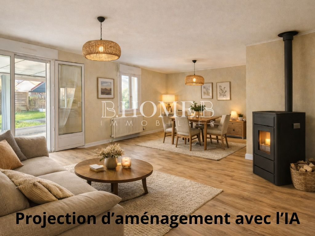Maison de plain-pied à Villeneuve-En-Retz , 5 pièces sur terrain clos de 860 m²,  à 5 minutes de la plage!