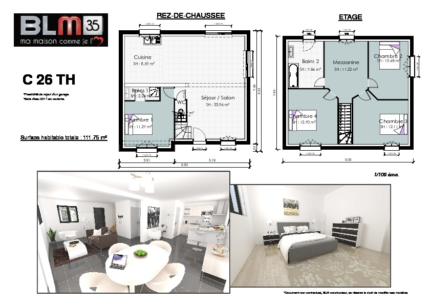 Photo GUICHEN- Maison + Terrain image 2/3