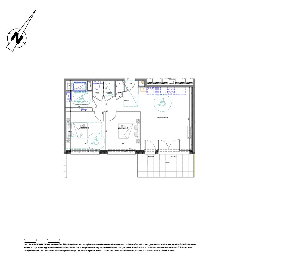 Photo THONON LES BAINS (74) - APPARTEMENT T3 DE 60,32M² image 2/5