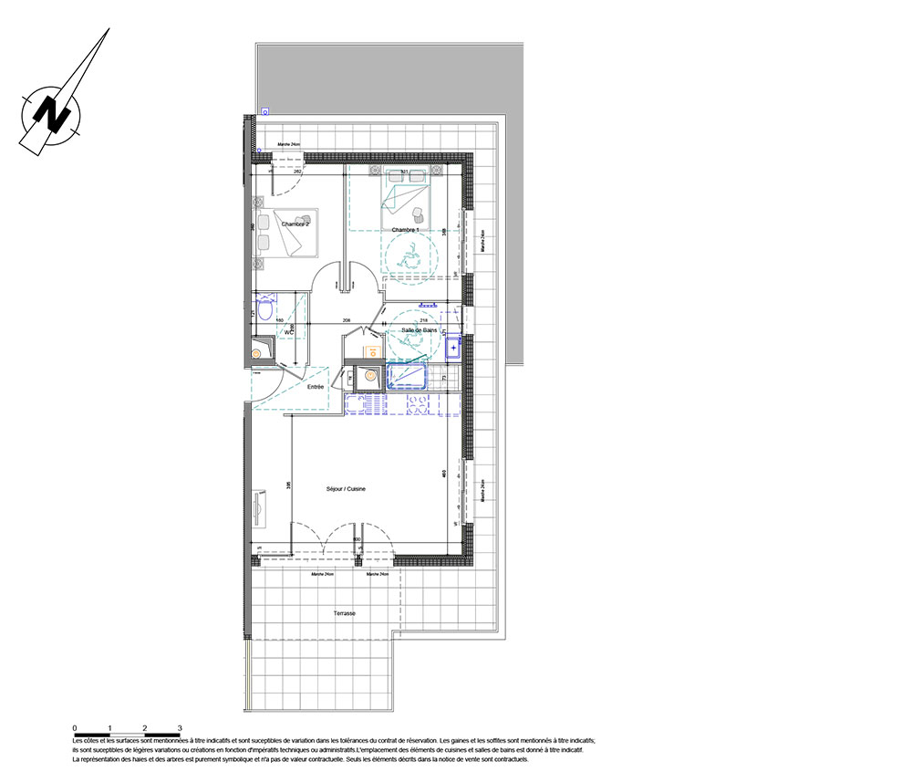 Photo THONON LES BAINS (74) - APPARTEMENT T3 DE 63,40M² image 2/5