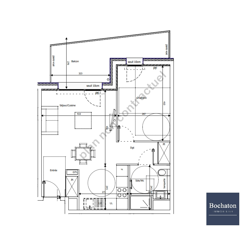Photo THONON LES BAINS (74) - APPARTEMENT T2 DE 46.72M² image 2/6