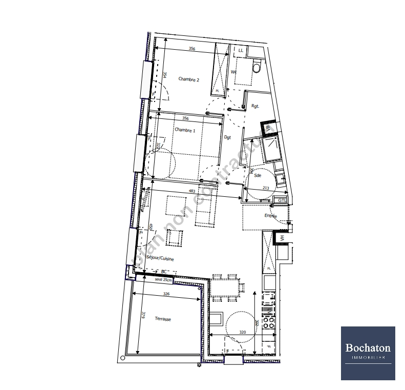 Photo THONON LES BAINS (74) - APPARTEMENT T3 DE 79.95M² image 2/6