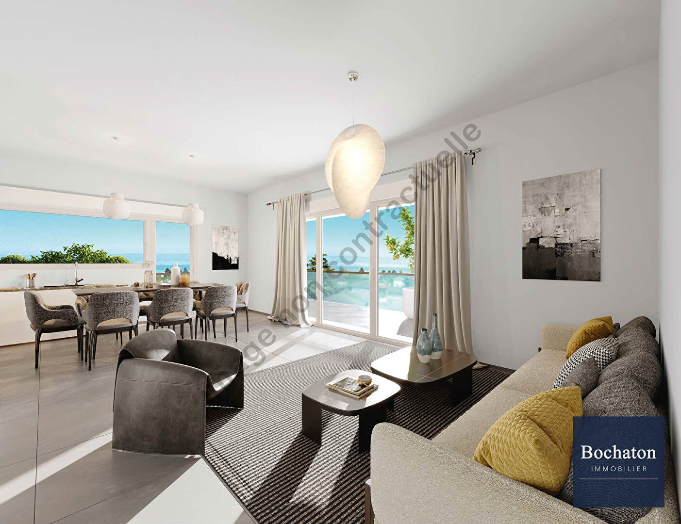 Photo THONON LES BAINS (74) - APPARTEMENT T3 DE 63.93M² image 4/6