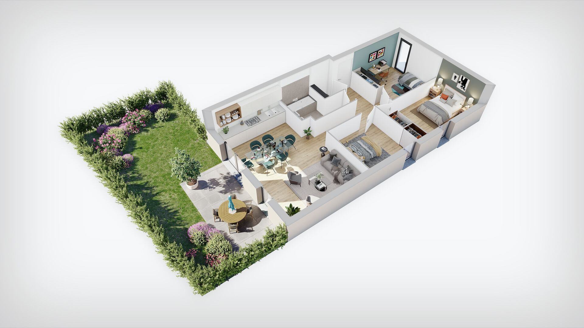 Photo BRENTHONNE (74) - APPARTEMENT T4 DUPLEX NEUF DE 82,38 M² image 4/6