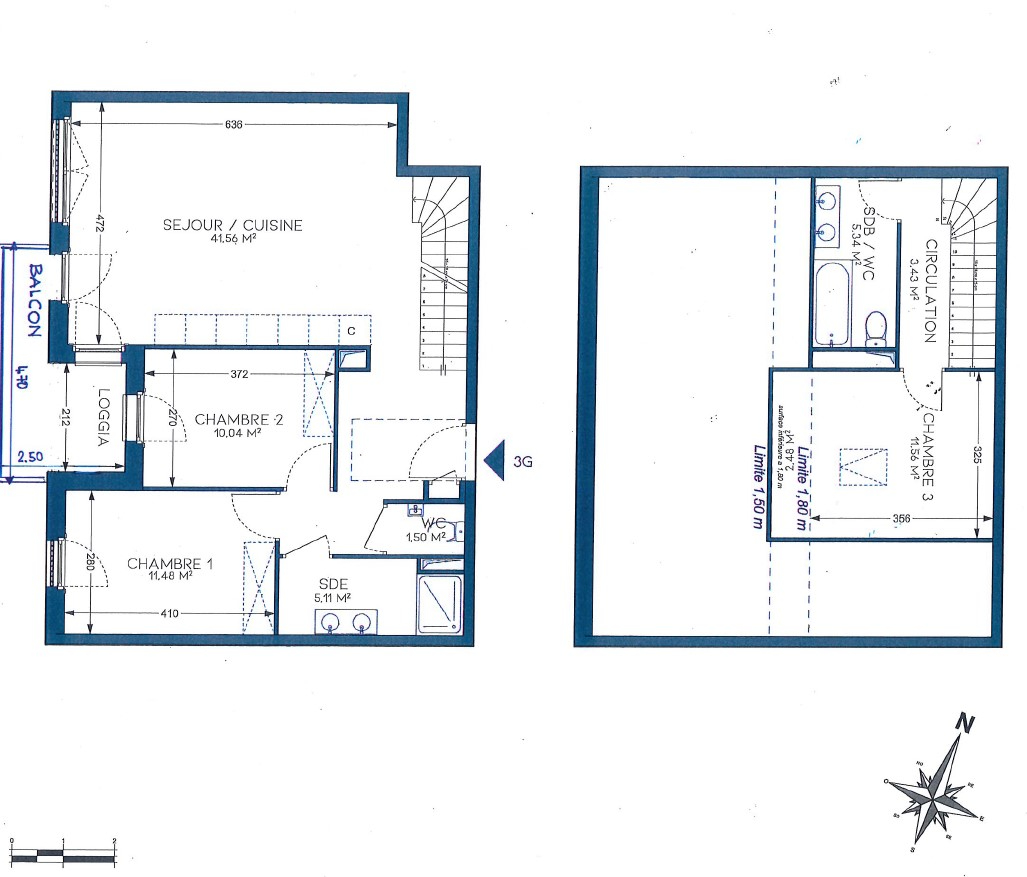 Photo BRENTHONNE (74) - APPARTEMENT T4 DUPLEX NEUF DE 90,02 M² image 2/6