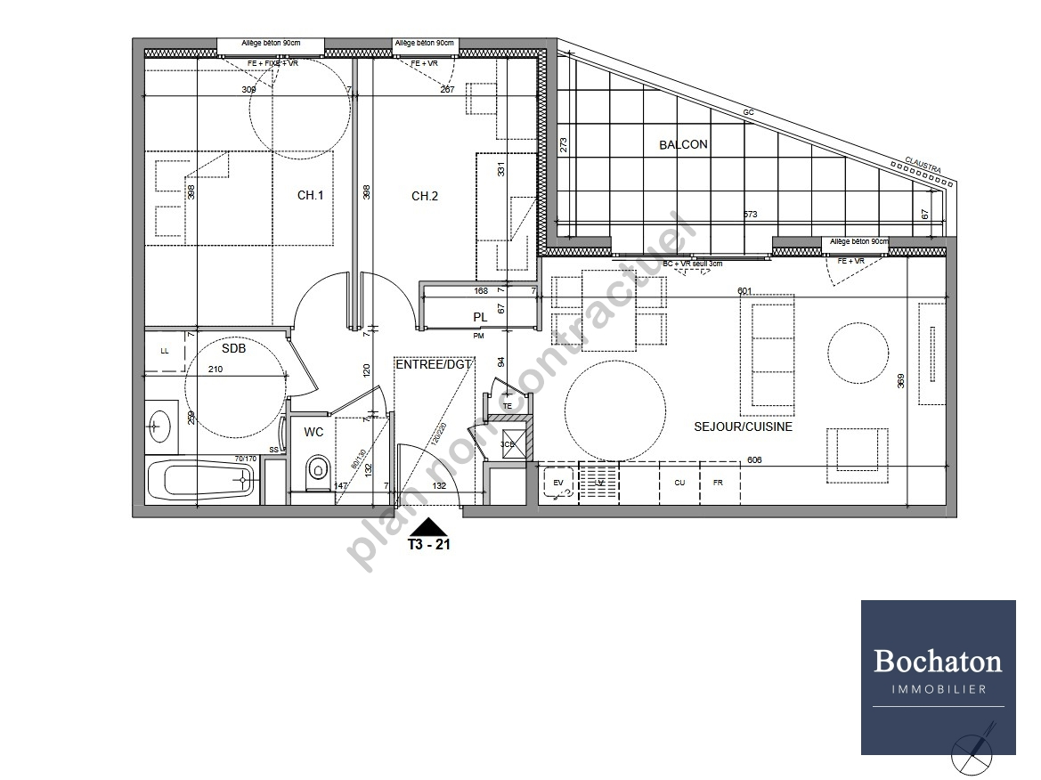 Photo THONON LES BAINS (74) - APPARTEMENT T3 NEUF image 3/6