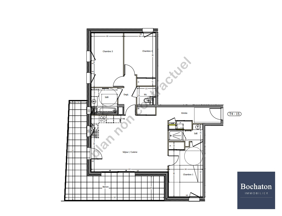 Photo THONON LES BAINS (74) - APPARTEMENT T4 DE  85.66M² image 2/5