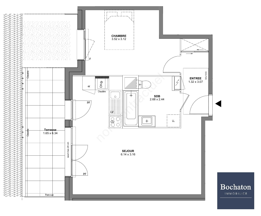 Photo BONS EN CHABLAIS (74) - APPARTEMENT T2 DE 49.18 M² image 2/5