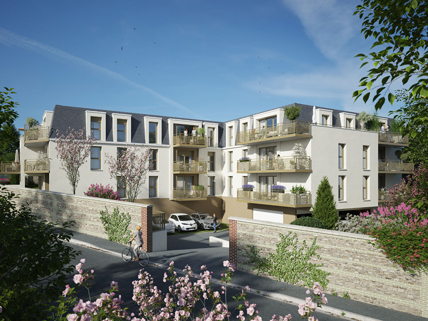 Appartement avec balcon et ascenseur - FONTAINE LA MALLET