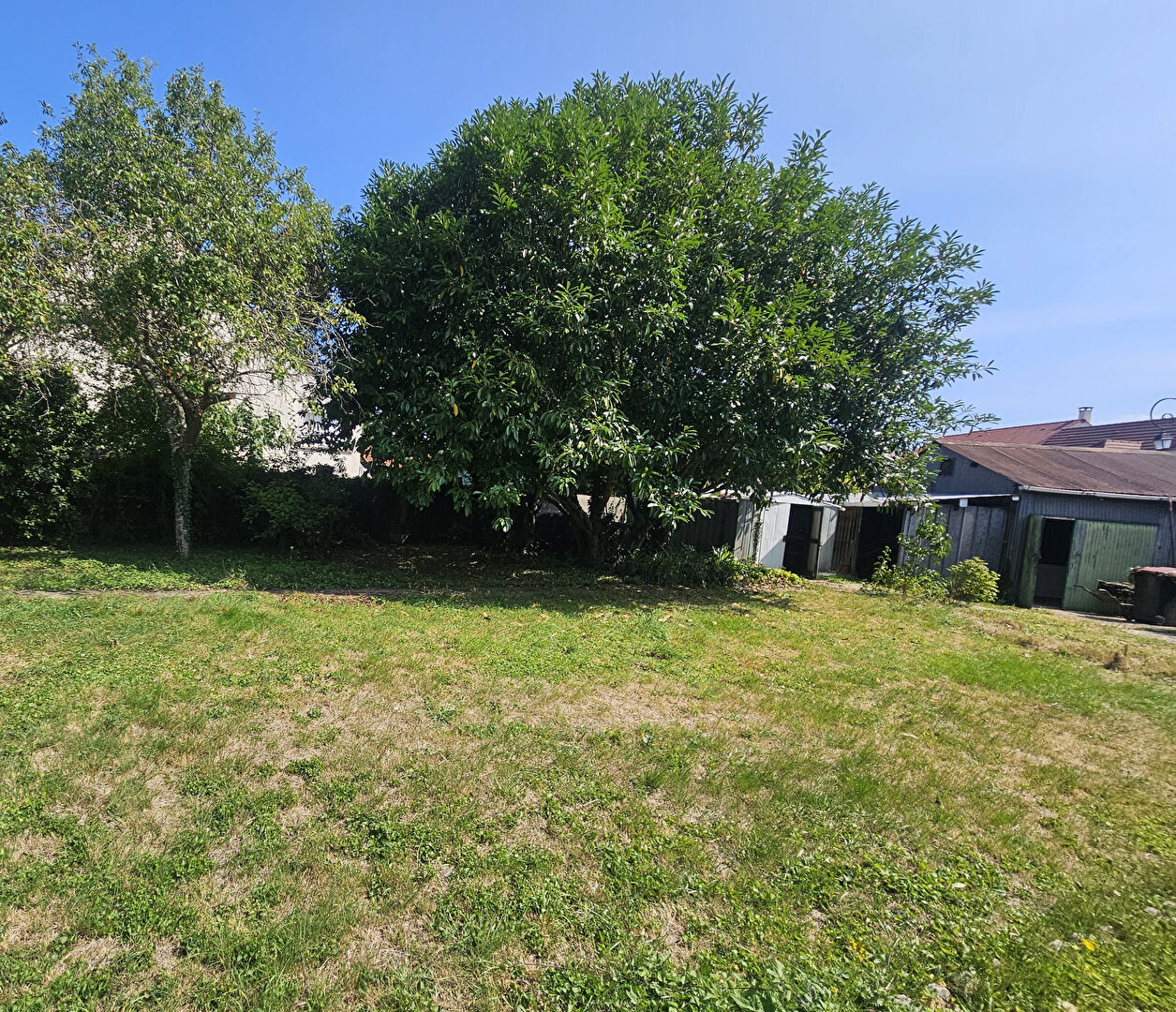Terrain non constructible de 245m² avec hangar de stockage