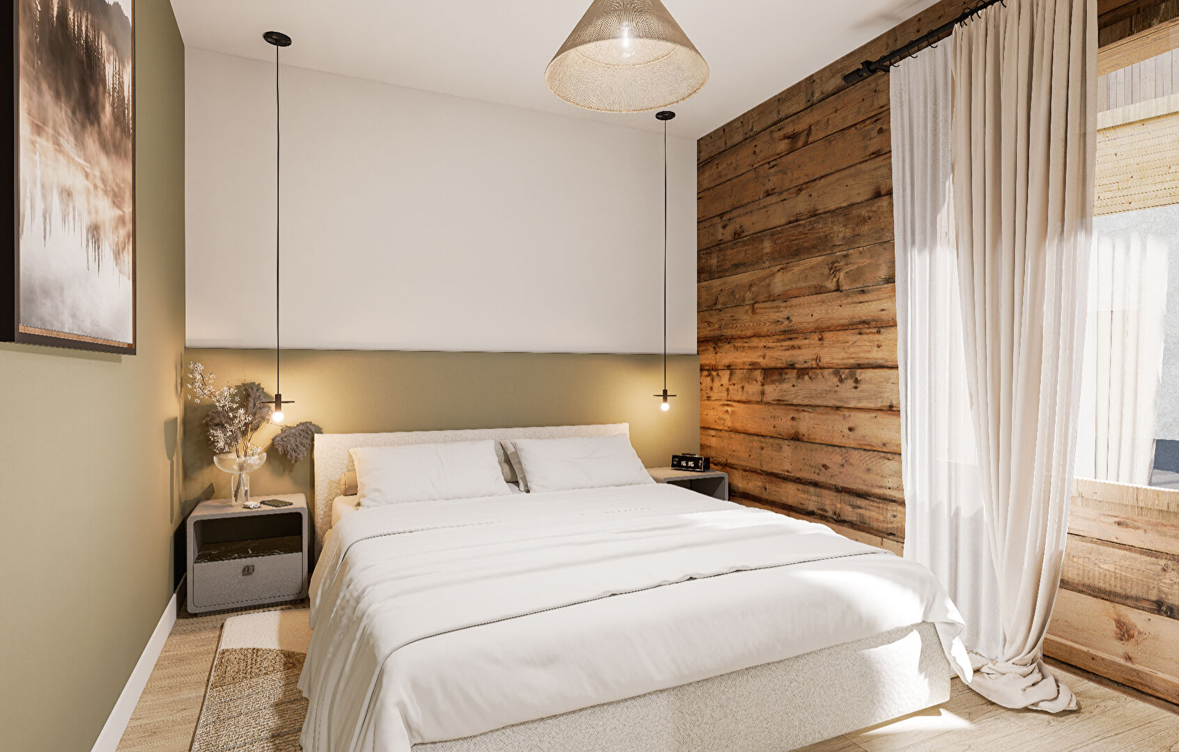 Appartement T3 dans chalet neuf de standing aux Houches