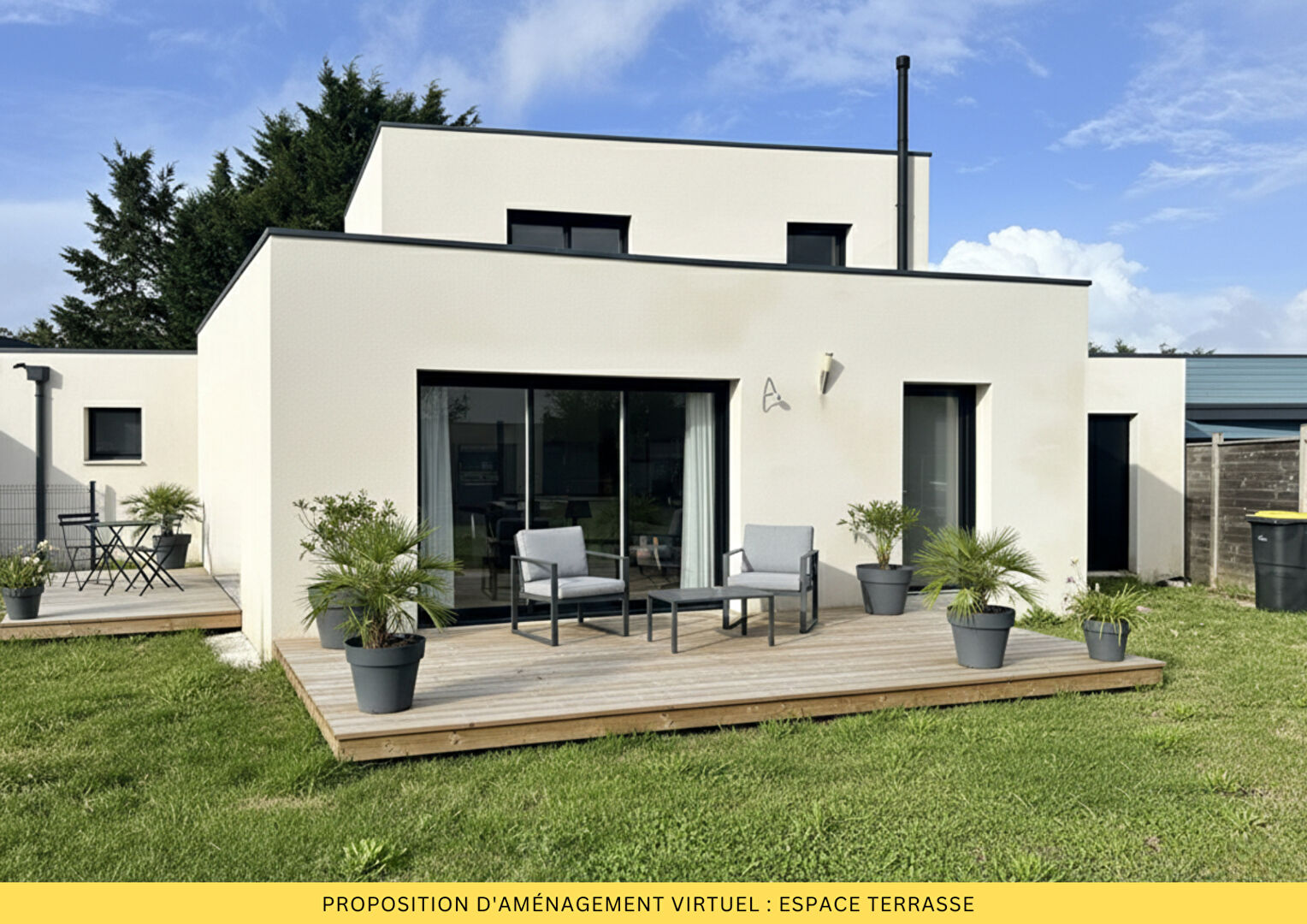 
Maison contemporaine récente à Fouesnant, secteur prisé de Mousterlin, à 300 m de la plage
