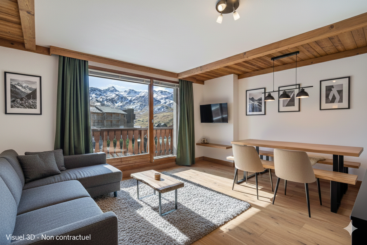 Val Thorens, Les 3 Vallées apartment for sale - Val Thorens | 2-Bed Ski-In Ski-Out Apartment in Resort Centre