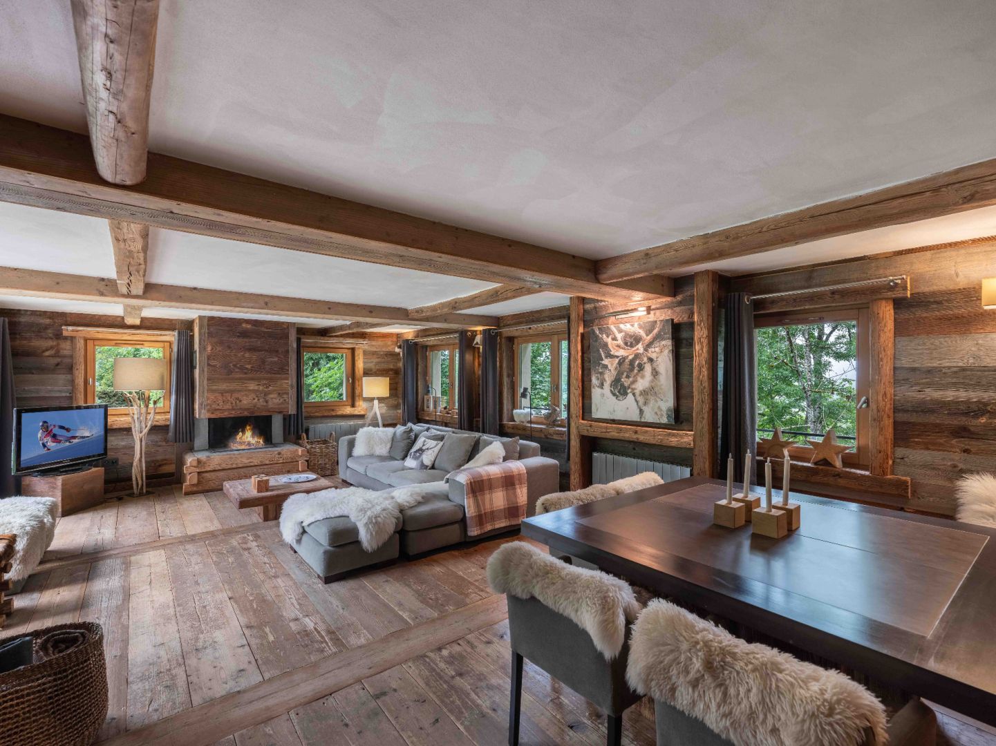 Megève, Évasion Mont-Blanc apartment for sale - Demi-Quartier | Spacious 4-Bed Duplex in Renovated Farmhouse Near Megève