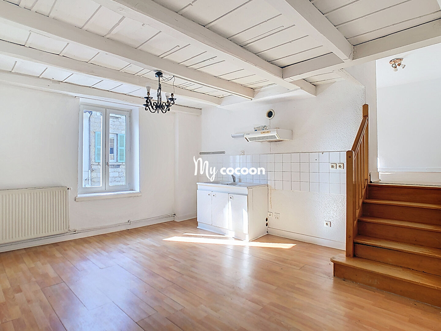 Bâtiment avec appartement T4 et local commercial - 154 m² - Saint-Jean-Le-Vieux