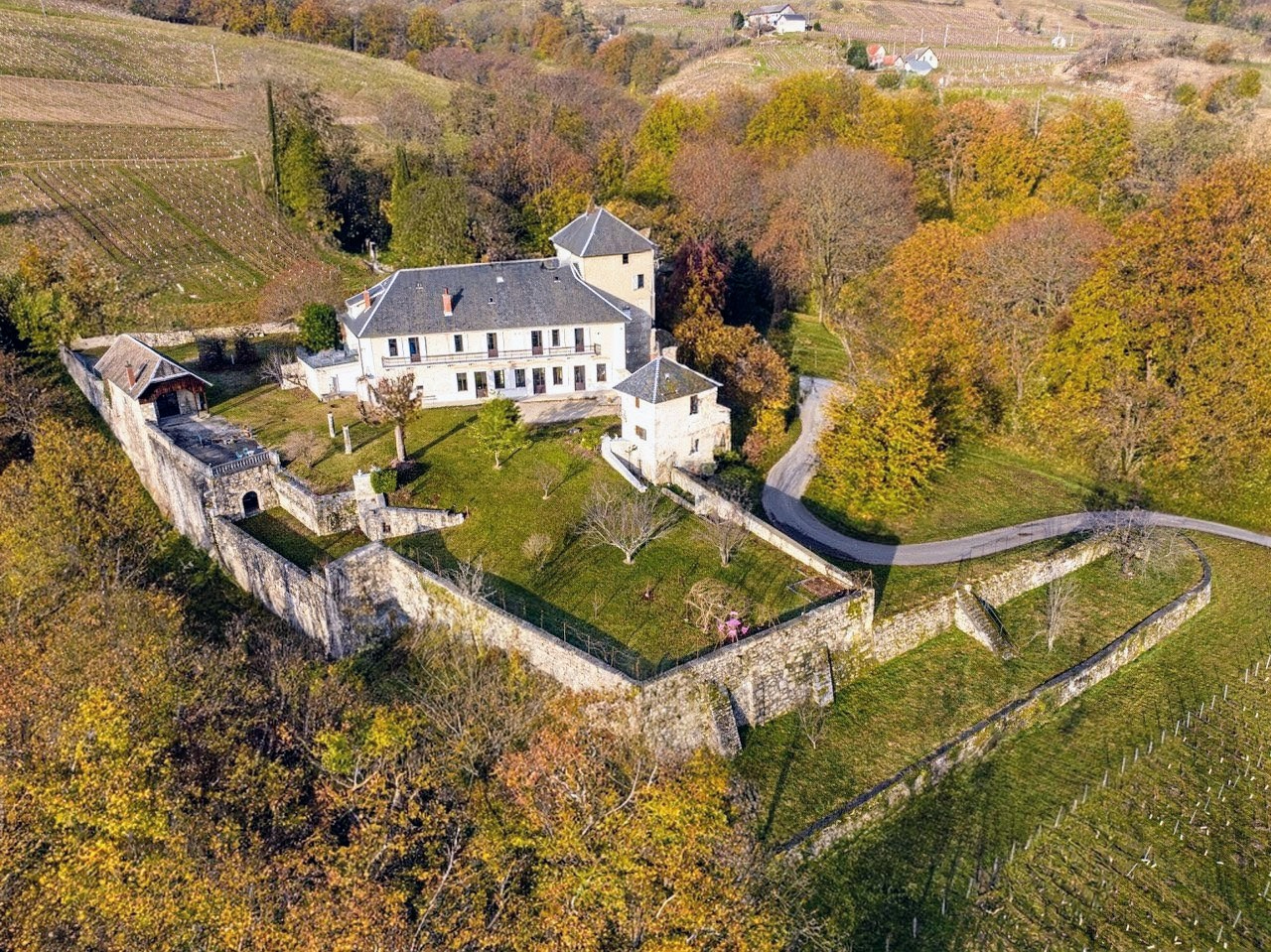 Propriété historique avec domaine viticole et vue panoramique