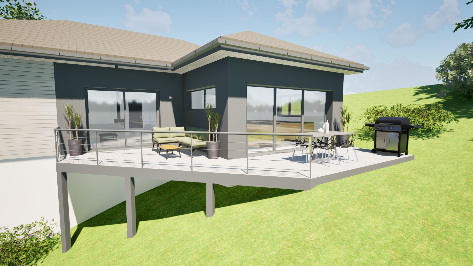 Photo Terrain 821 m²  secteur calme et ensoleillé sur Sonnaz image 3/6