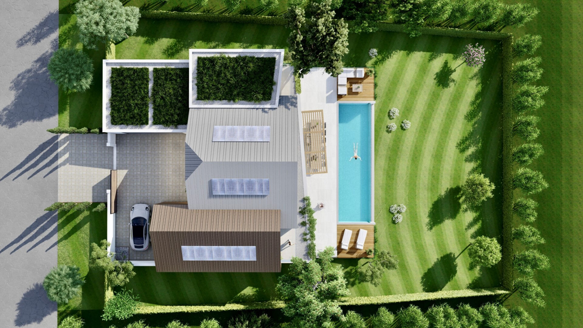 VILLA D'EXCEPTION - TERRAIN  VUE PANORAMIQUE SUR LE LAC DU BOURGET