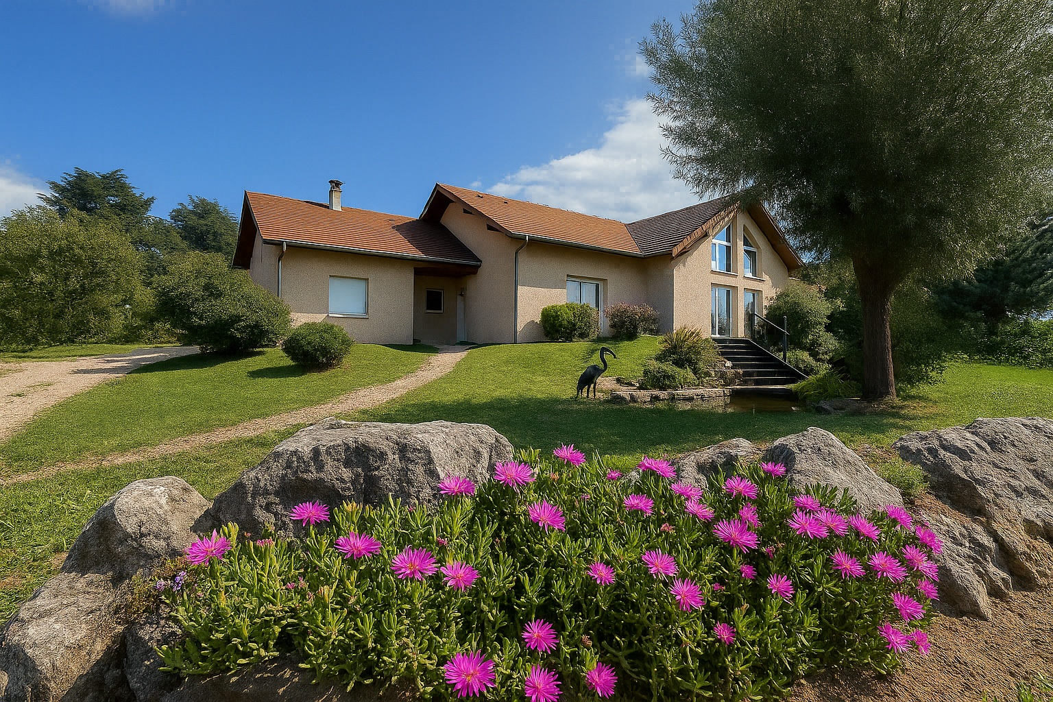 Rare : maison de plain-pied de 217 m² avec vue panoramique